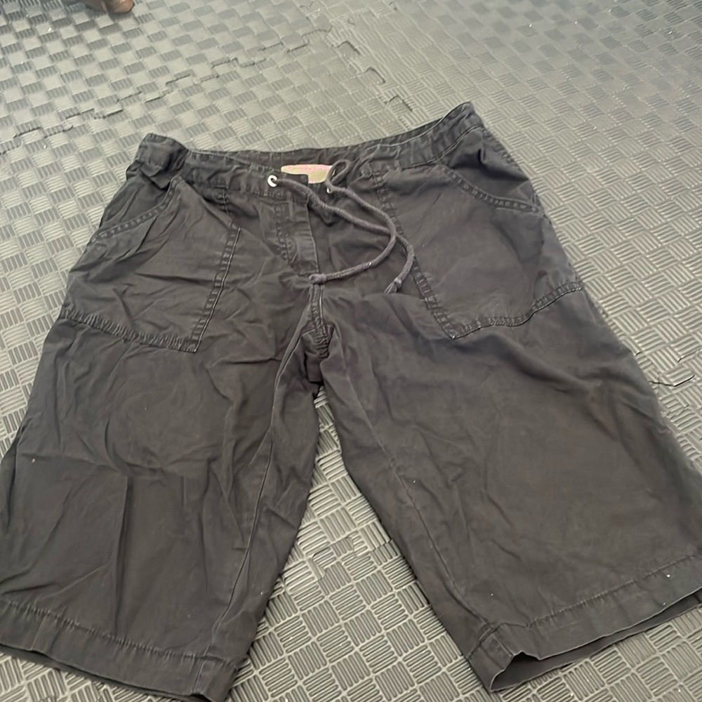 London jean chino black shorts size 8